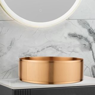 Раковина AltroBagno Costoso 001007 RaSp из нержавеющей стали медь матовая